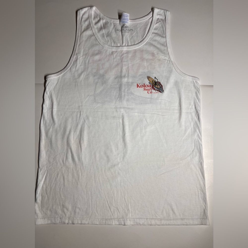 Koloa Surf Co. White Cotton Tank Top